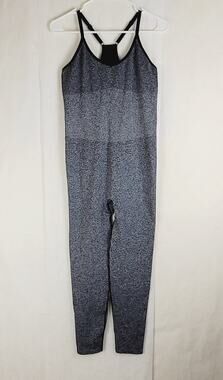 Pink Active Seamless grey racerback athletic jumpsuit Size Large Gym Loungewear